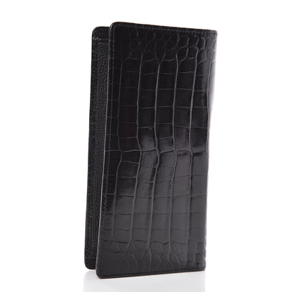Louis Vuitton Crocodile Brazza Wallet Black 3 of 6