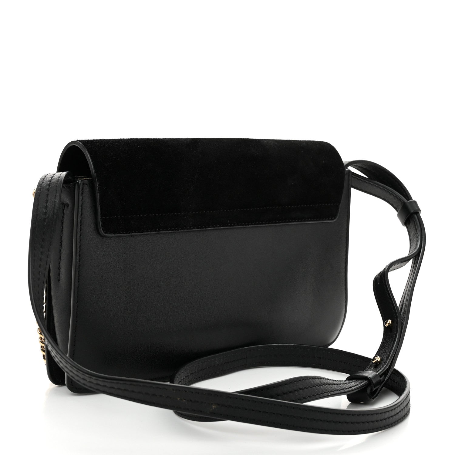 Chloe Suede Calfskin Small Faye Shoulder Bag Black 3 of 11