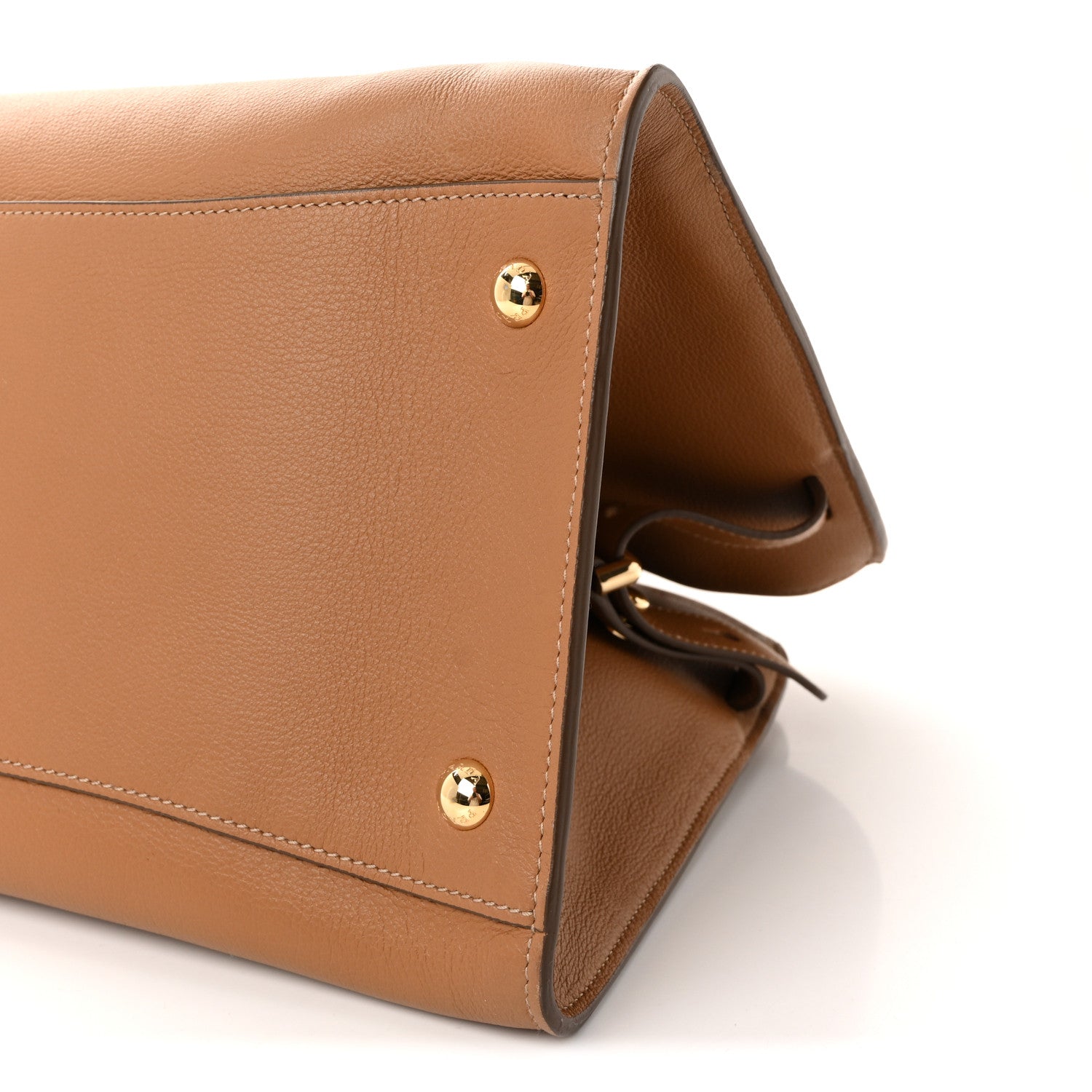 Prada Soft Grain Calfskin Large Tote Bag Caramel 1816198