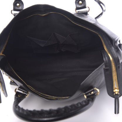 Balenciaga Chevre Gold Metallic Edge Hardware City Black 5 of 11
