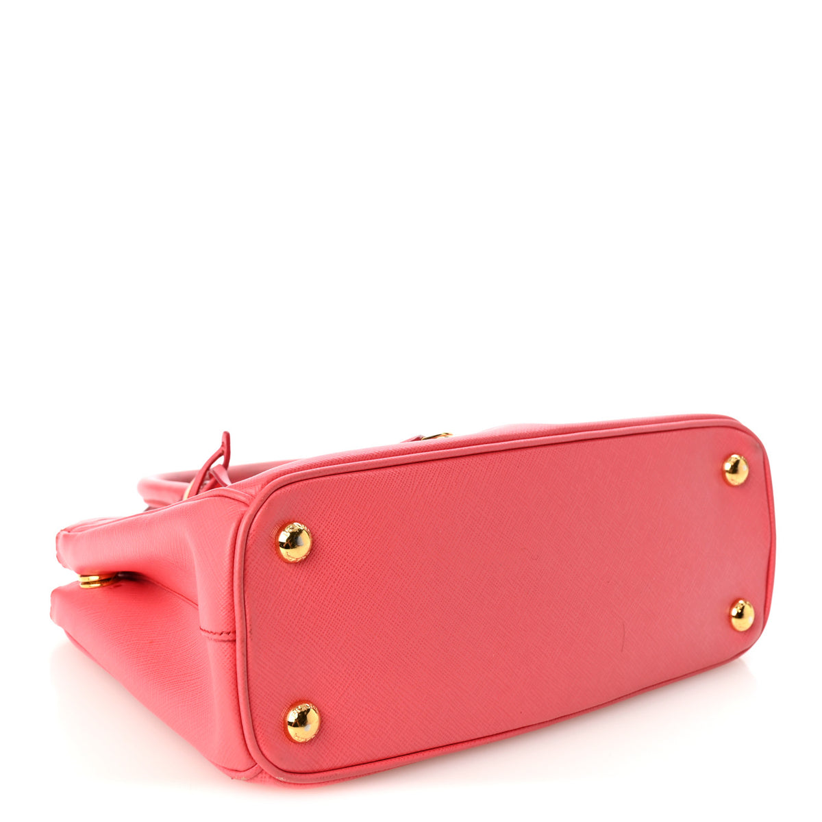 Saffiano Mini Galleria Double Zip Tote Peonia