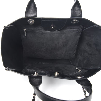 Chanel Caviar Small Studded Deauville Tote Black 5 of 8