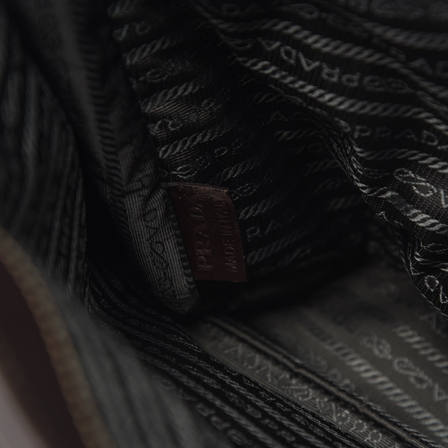 Prada Jacquard Logo Messenger Corda Moro 7 of 15