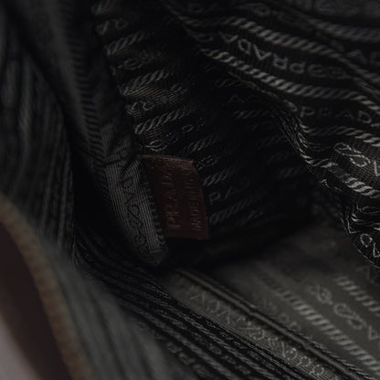 Prada Jacquard Logo Messenger Corda Moro 7 of 15