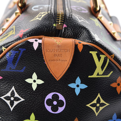 Louis Vuitton Monogram Multicolor Speedy 30 Black 6 of 18