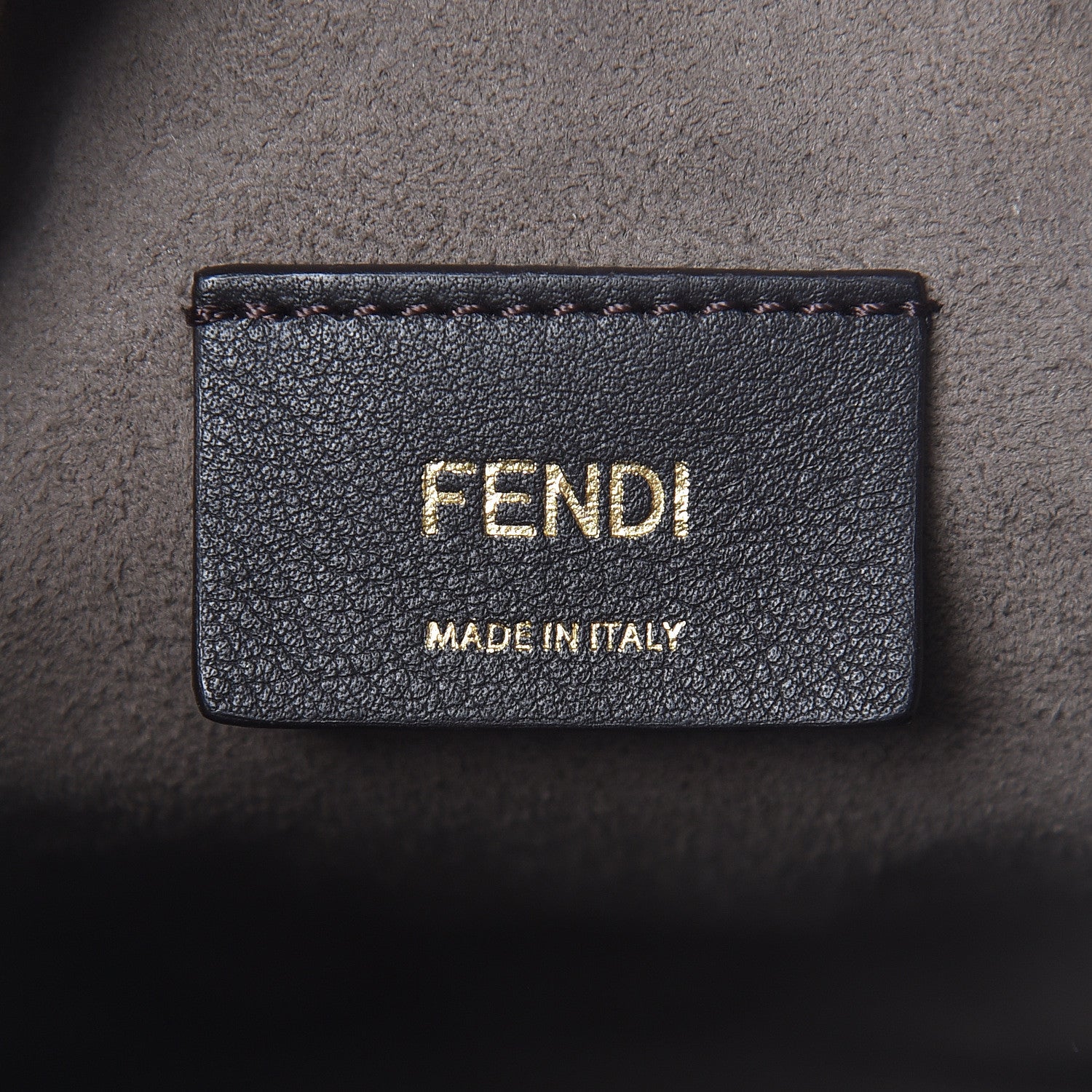 Fendi Vitello Liberty F is Fendi Bi-Color FF 1974 Embossed Mini Mon Tresor Bucket Bag Maya Black 7 of 11