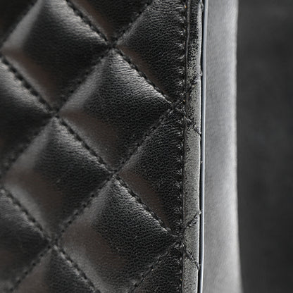 Saint Laurent Lambskin Mixed Matelasse Triquilt Small Monogram Satchel Black 19 of 22