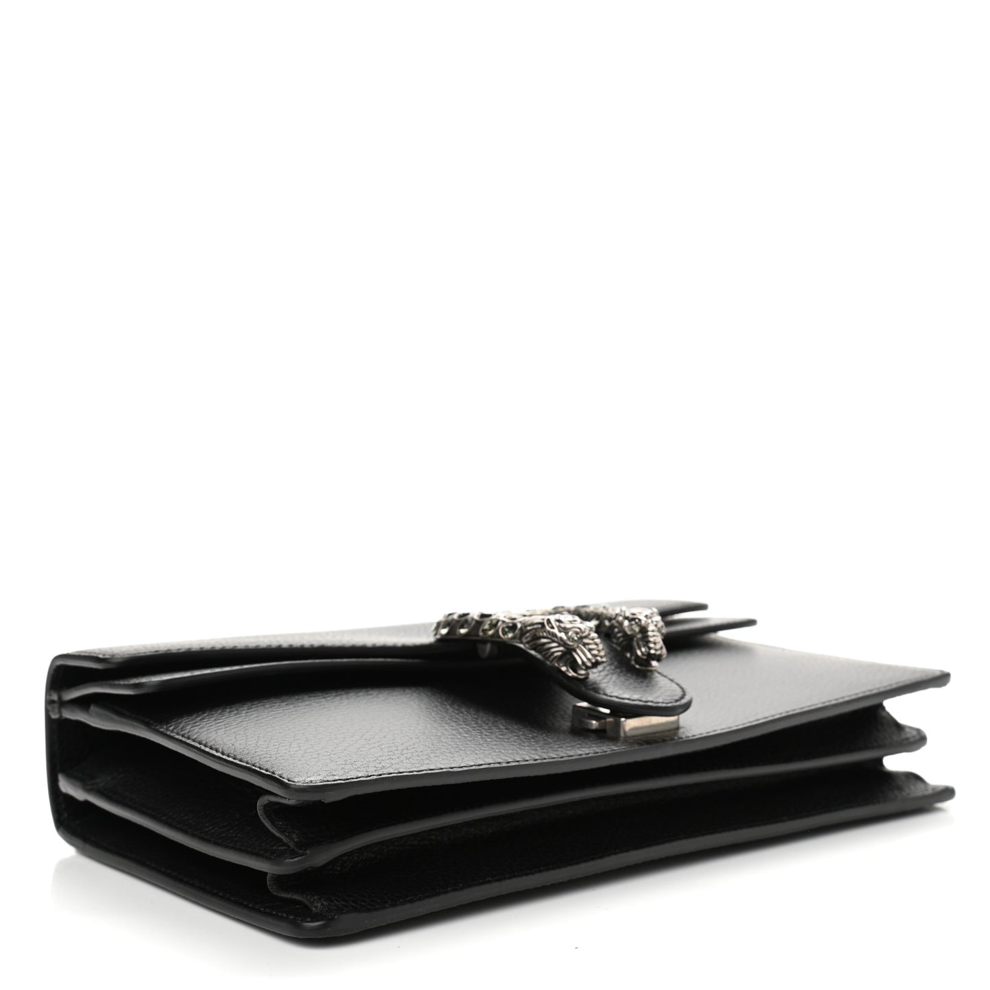 Pebbled Calfskin Small Dionysus Shoulder Bag Black