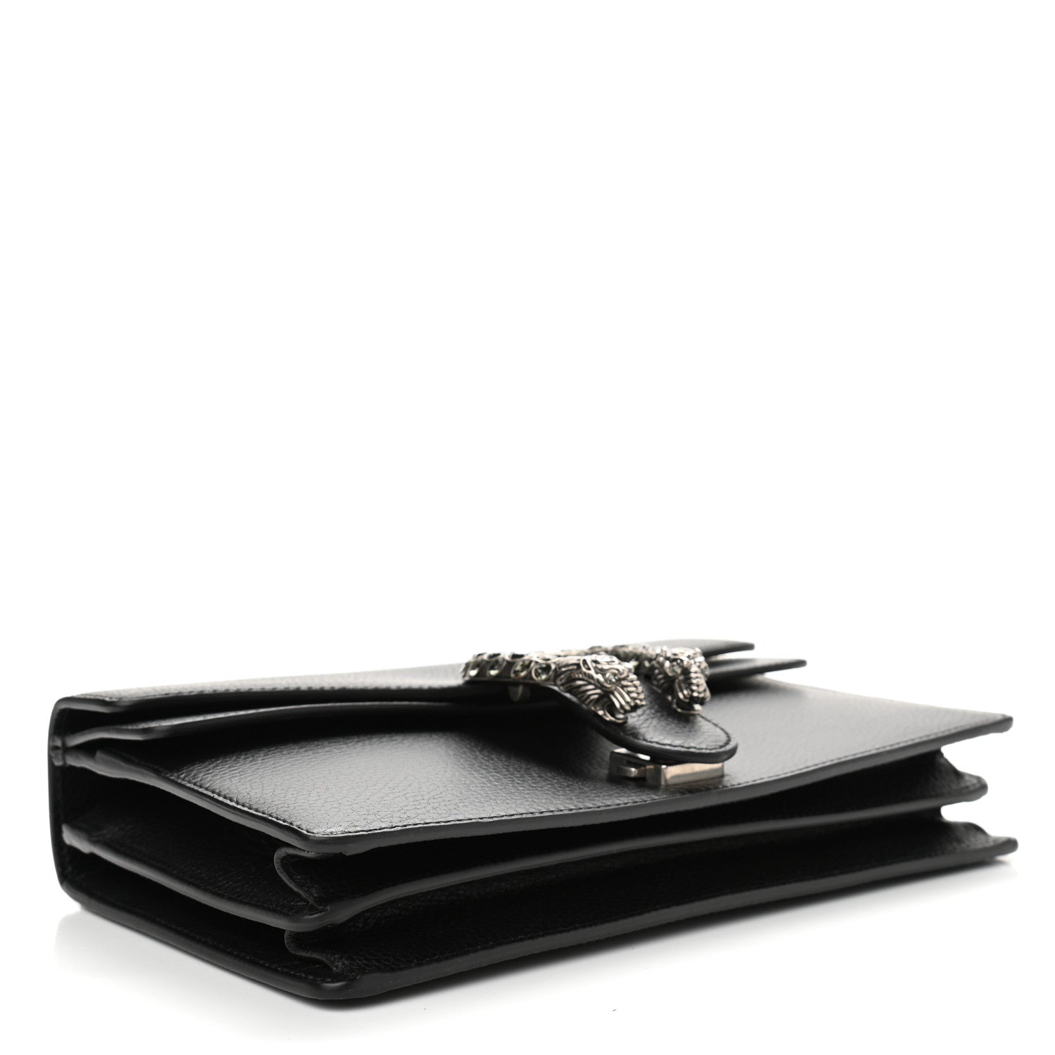 Gucci Pebbled Calfskin Small Dionysus Shoulder Bag Black 4 of 11