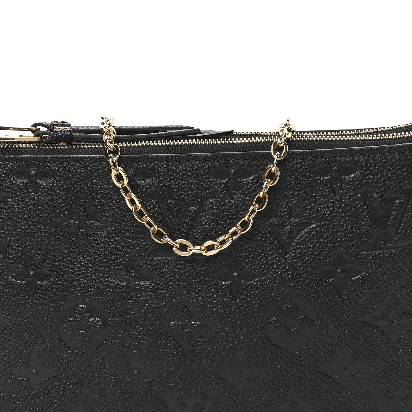 Empreinte Double Zip Pochette Black