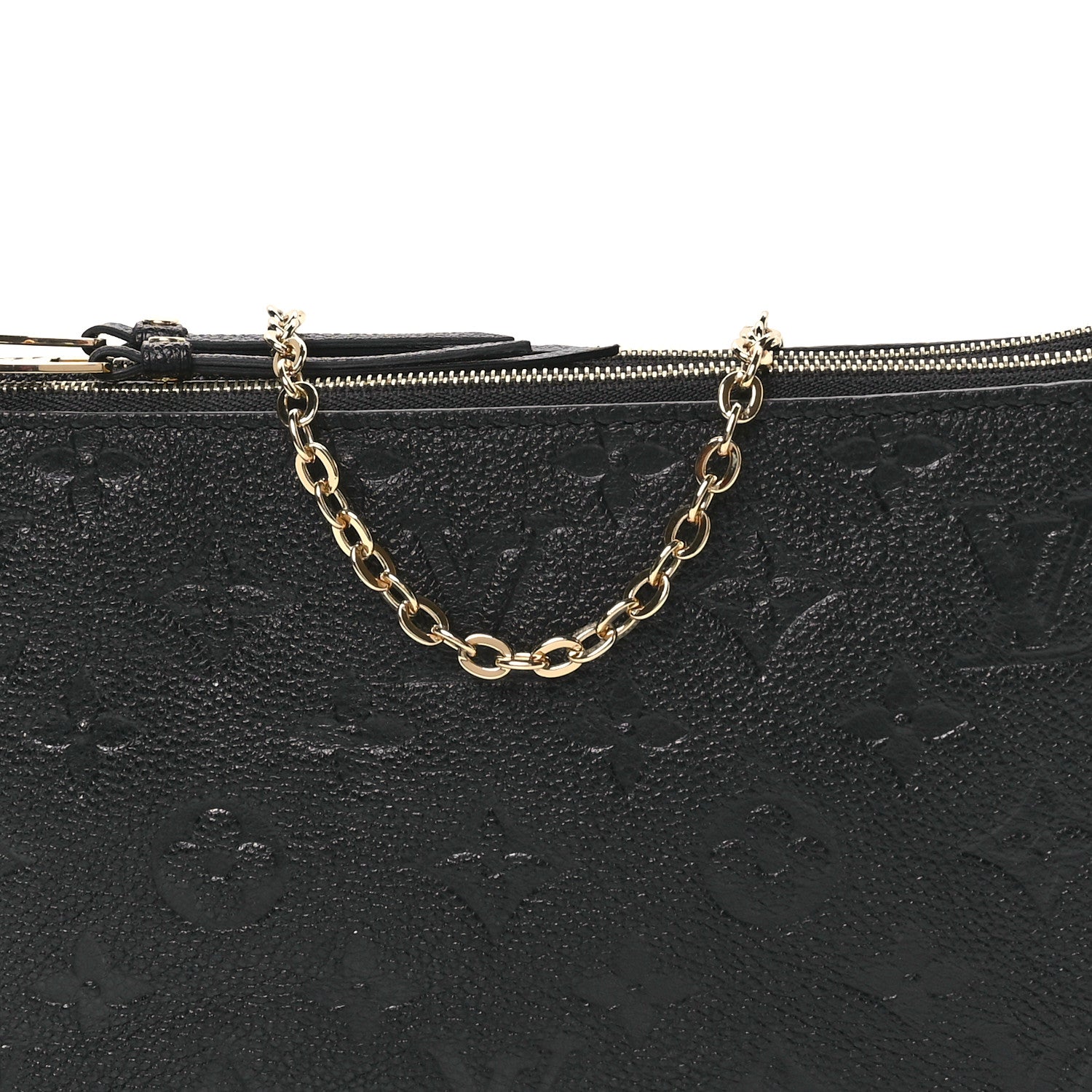 Louis Vuitton Empreinte Double Zip Pochette Black 7 of 9