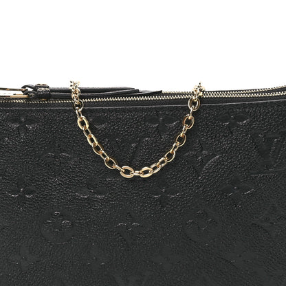 Louis Vuitton Empreinte Double Zip Pochette Black 7 of 9