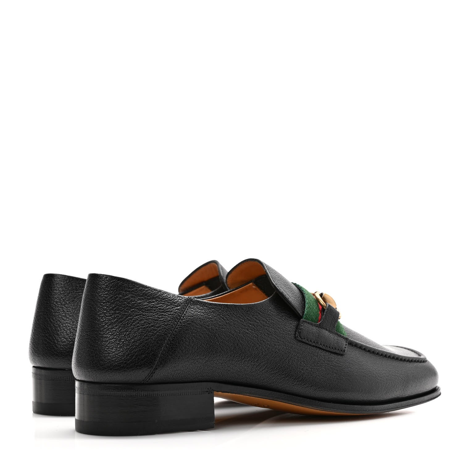 Gucci Havely Kid Web Mens Horsebit Loafers 6 Black 4 of 8