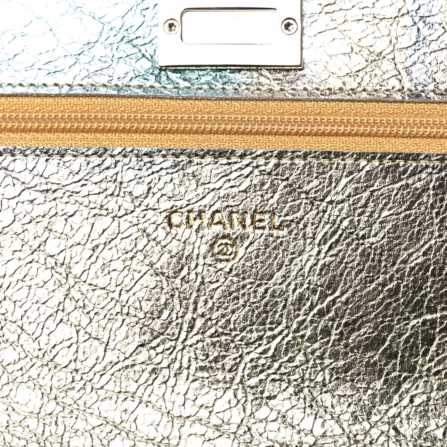 Metallic Goatskin Quilted 2.55 Reissue Wallet on Chain WOC Multicolor