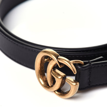Gucci Calfskin Double G 20mm Belt 100 40 Black 5 of 8