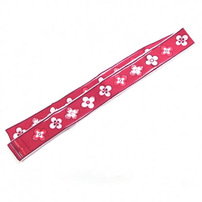 Louis Vuitton Silk Fleur de Porcelaine Bandeau Red 1 of 5