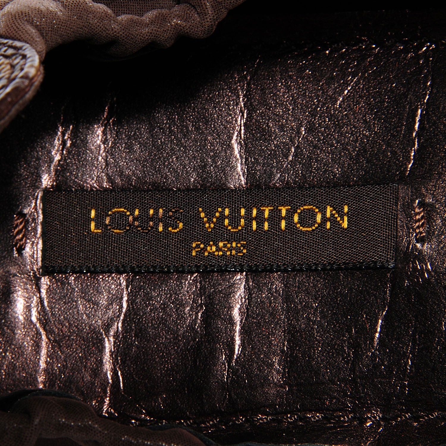 Louis Vuitton Monogram Iridescent Leather Lucky Ballerina Flats 37 Brown 7 of 7