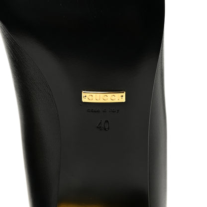 Gucci Malaga Kid Horsebit Ballet 25mm Flats 40 Black 8 of 10