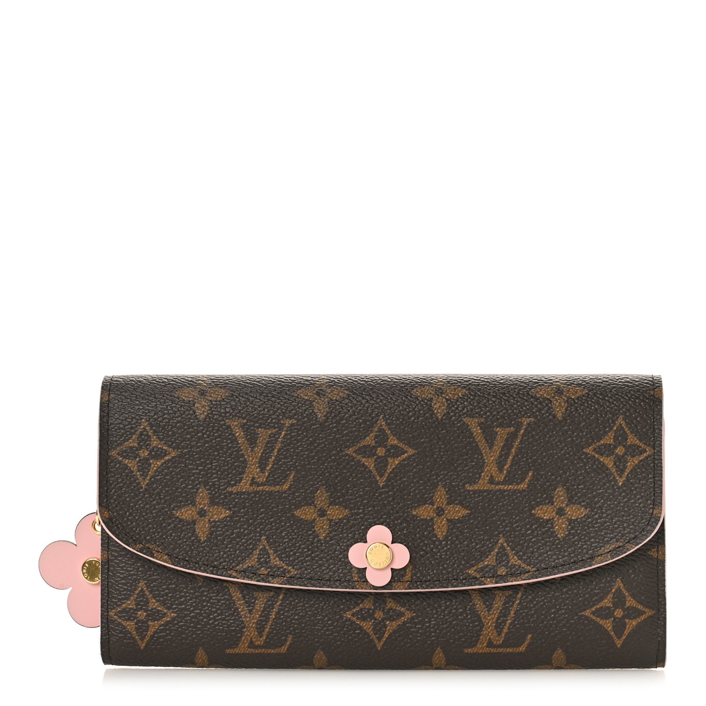 Monogram Bloom Flower Emilie Wallet Fuchsia