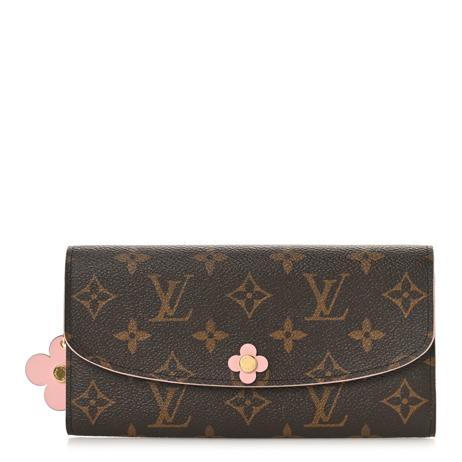 Louis Vuitton Monogram Bloom Flower Emilie Wallet Fuchsia 1 of 9