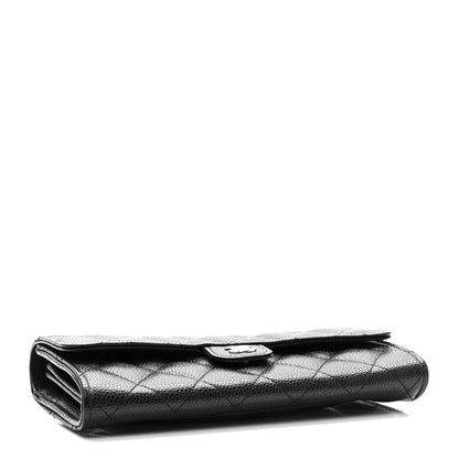 Chanel Caviar Quilted Large Gusset Flap Wallet Black 4 of 9