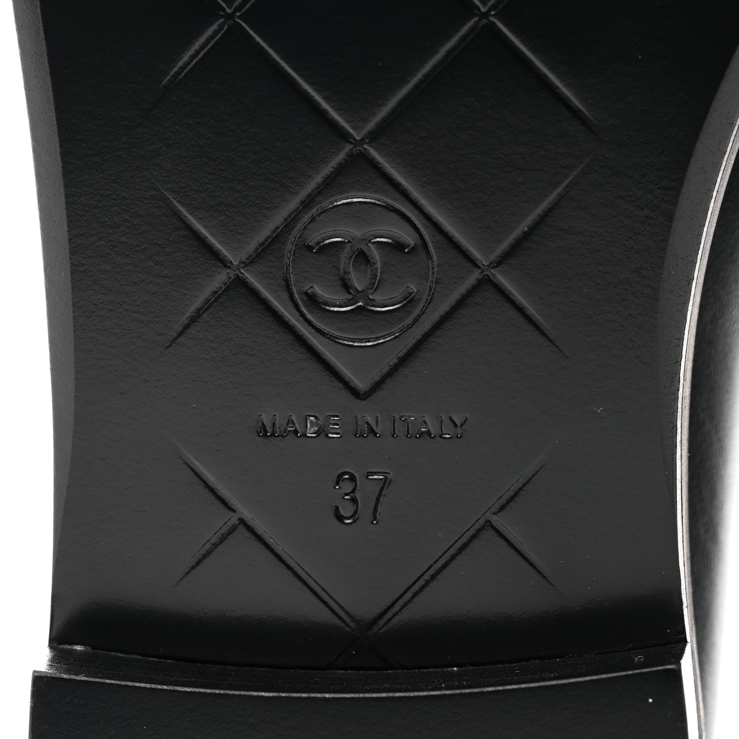 Chanel Lambskin Quilted CC Turnlock Loafers 37 Black 8 of 8