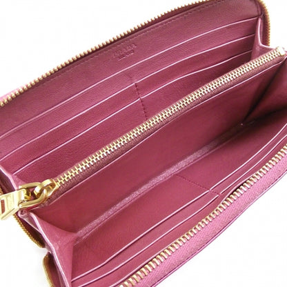 Prada Spazzolato Zip Wallet Pink 12 of 12