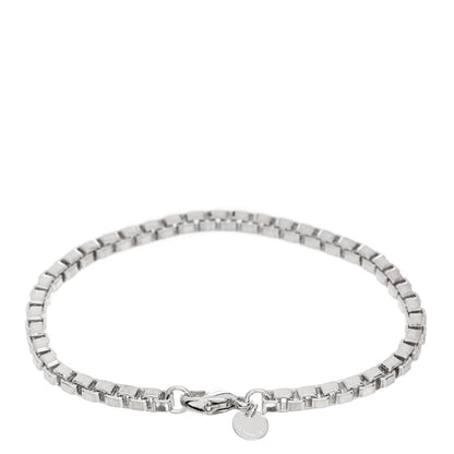 Tiffany Sterling Silver 4mm Venetian Link Bracelet 2 of 3