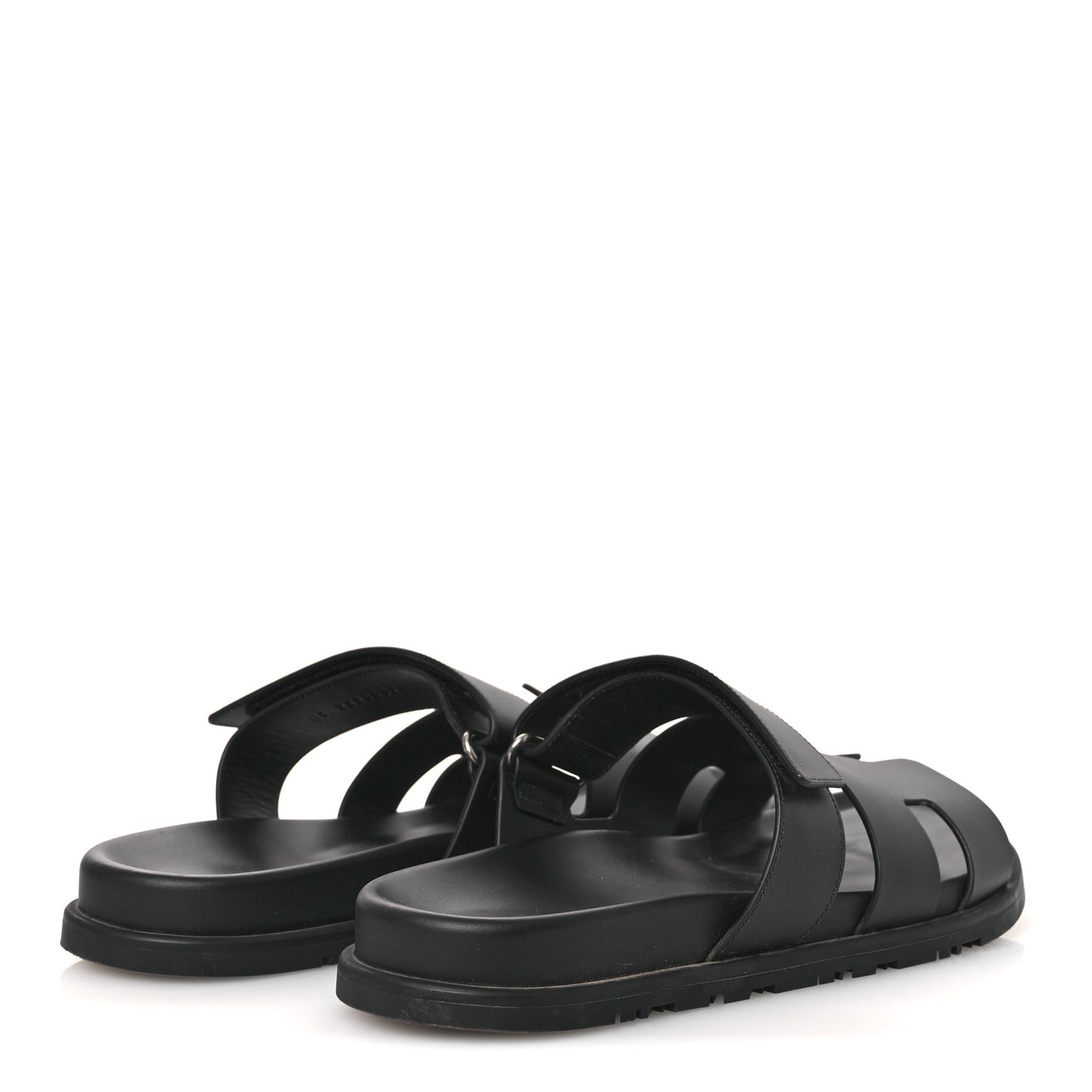 Calfskin Mens Chypre Sandals 44 Black