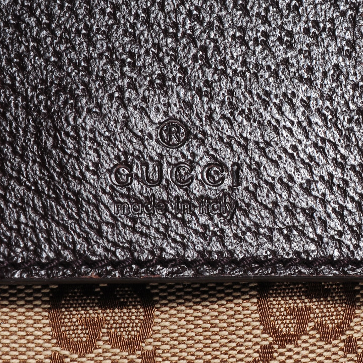 GG Monogram Web Double Pocket Belt Bag Dark Brown
