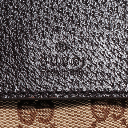 Gucci GG Monogram Web Double Pocket Belt Bag Dark Brown 6 of 8