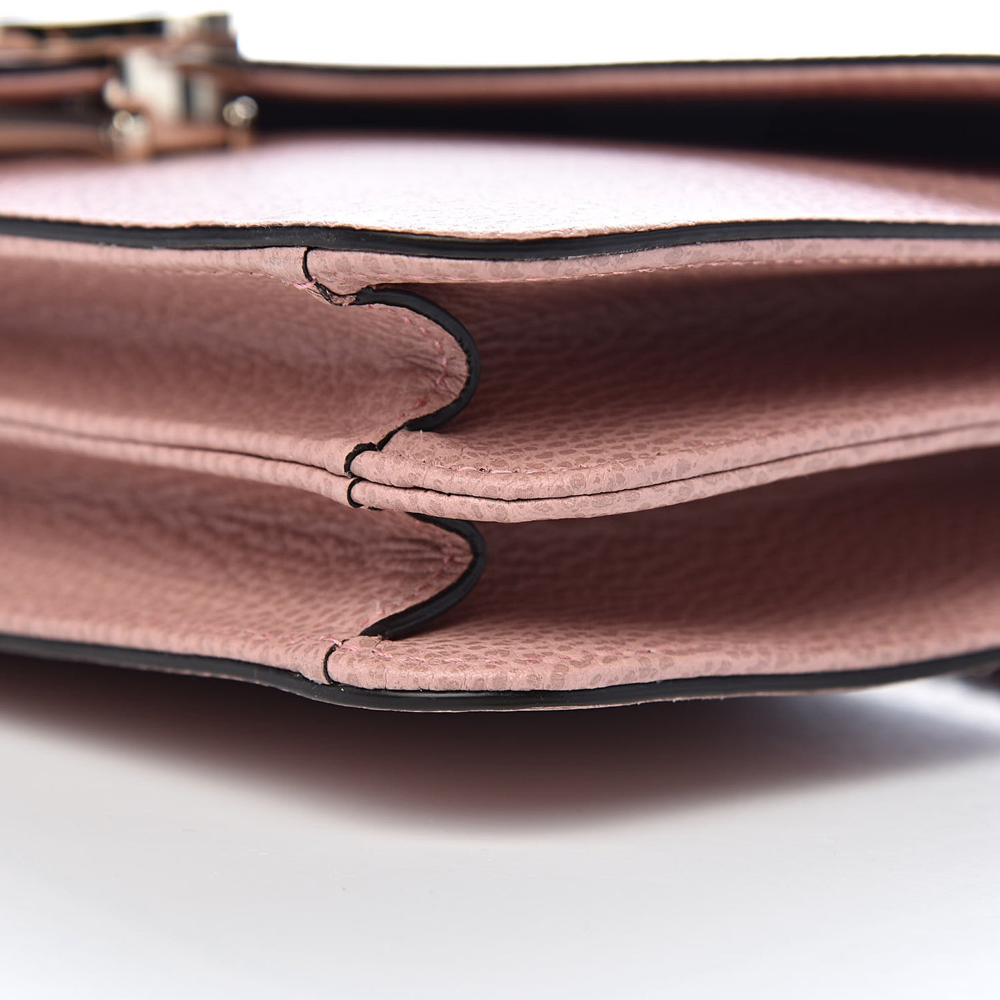 Dollar Calfskin Interlocking G Shoulder Bag Soft Pink