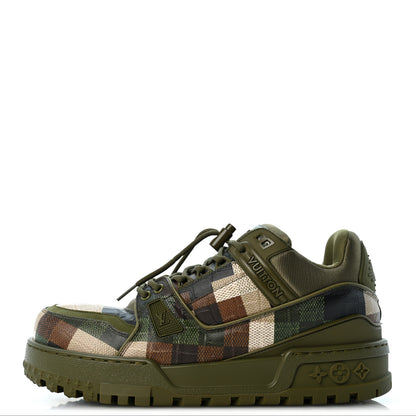 Louis Vuitton Damoflage Mens LV Trainer Maxi Sneakers 8 Green 1 of 9
