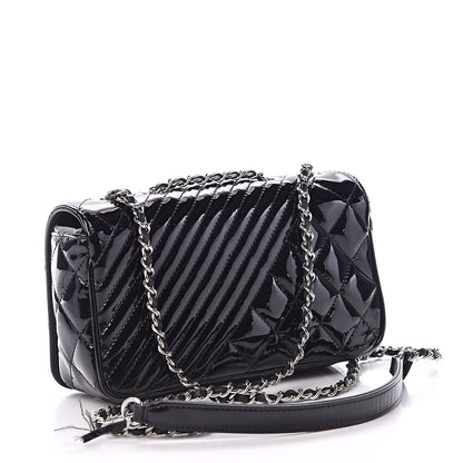 Chanel Patent Quilted Small Coco Boy Flap Black 3 of 12