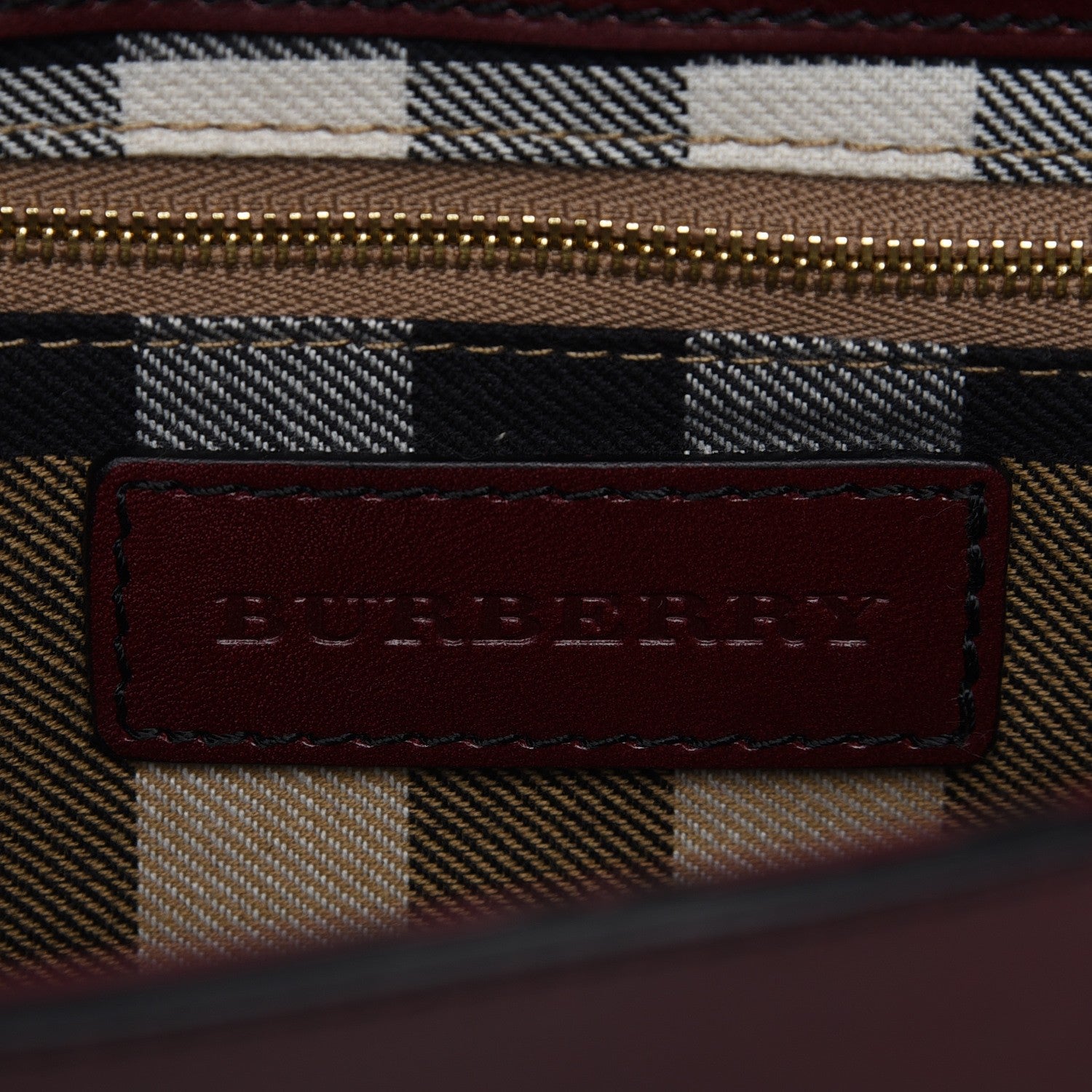 Burberry Bridle Calfskin Katherine Crossbody Clutch Red Claret 6 of 8