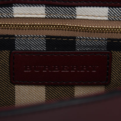 Burberry Bridle Calfskin Katherine Crossbody Clutch Red Claret 6 of 8