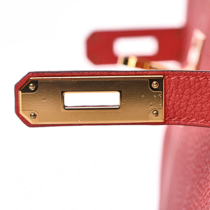 Hermes Togo Kelly Retourne 28 Rouge Pivoine 20 of 35