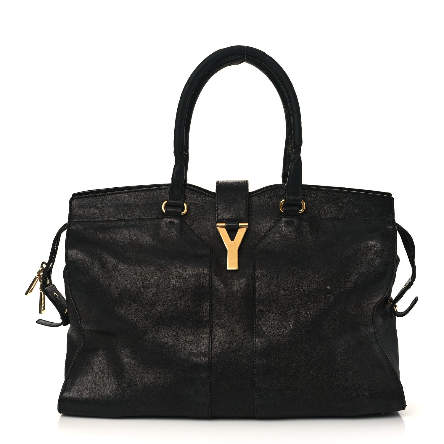 Saint Laurent Sheepskin Large Cabas ChYc Black 1 of 12