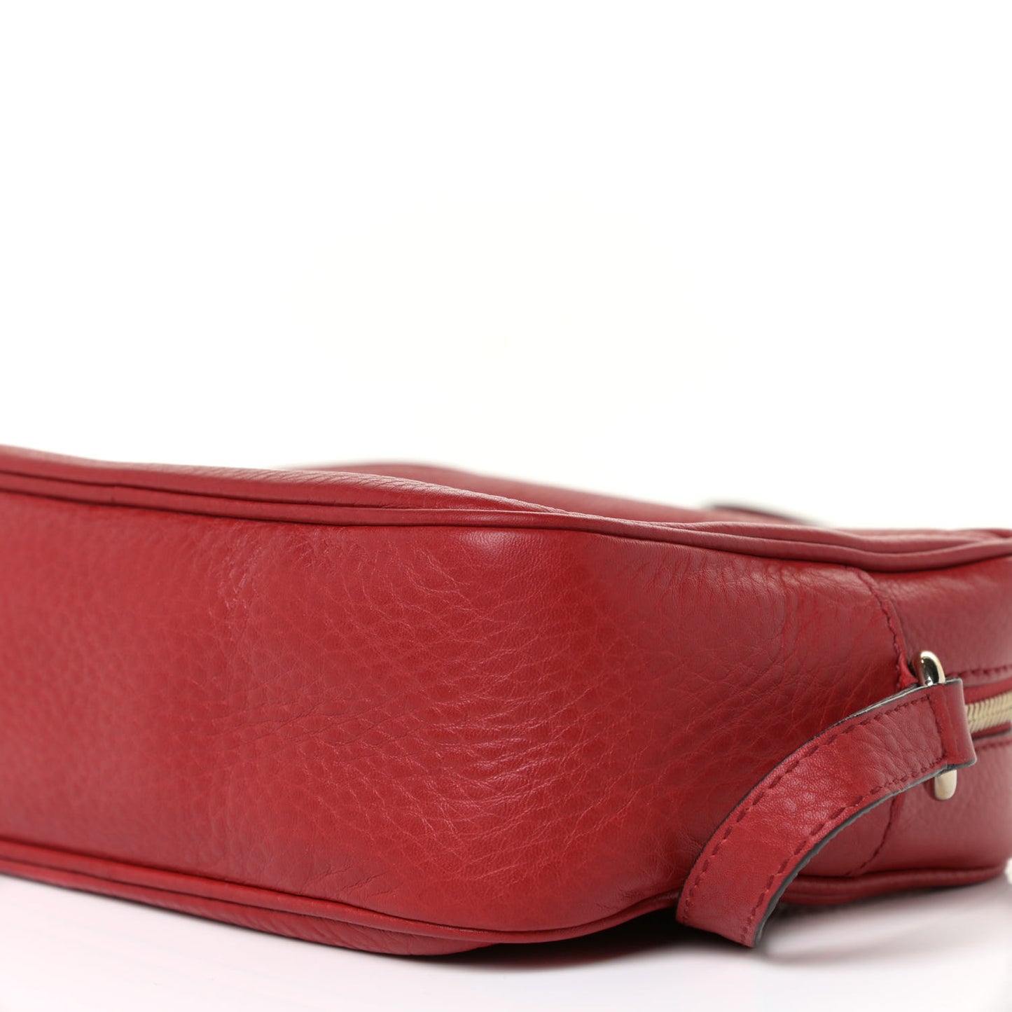 Pebbled Calfskin Small Soho Disco Bag Tabasco Red