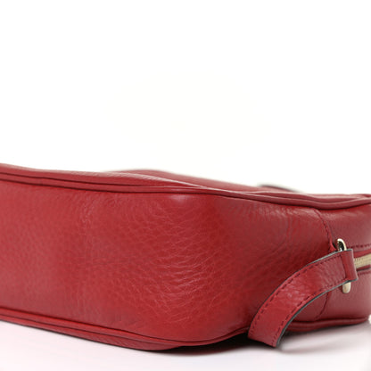 Gucci Pebbled Calfskin Small Soho Disco Bag Tabasco Red 9 of 10