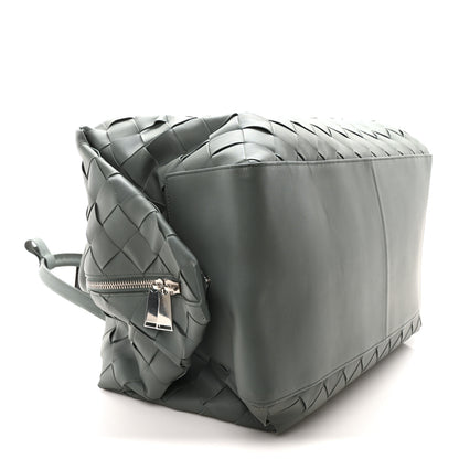 Bottega Veneta Nappa Maxi Intrecciato Large Duffel Grey 8 of 9