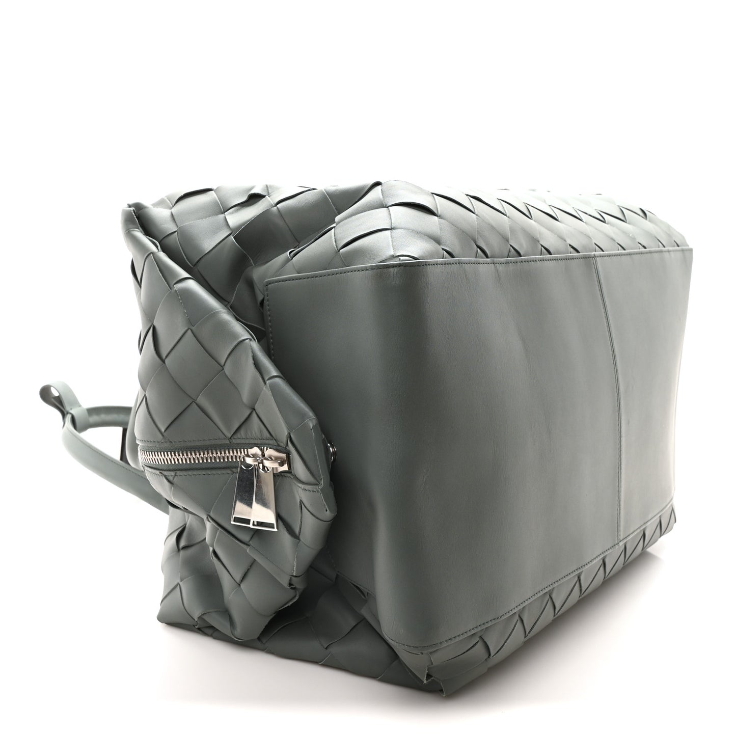 Nappa Maxi Intrecciato Large Duffel Grey