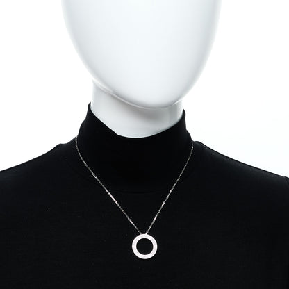 Cartier 18K White Gold Diamond LOVE Paved Necklace 2 of 6