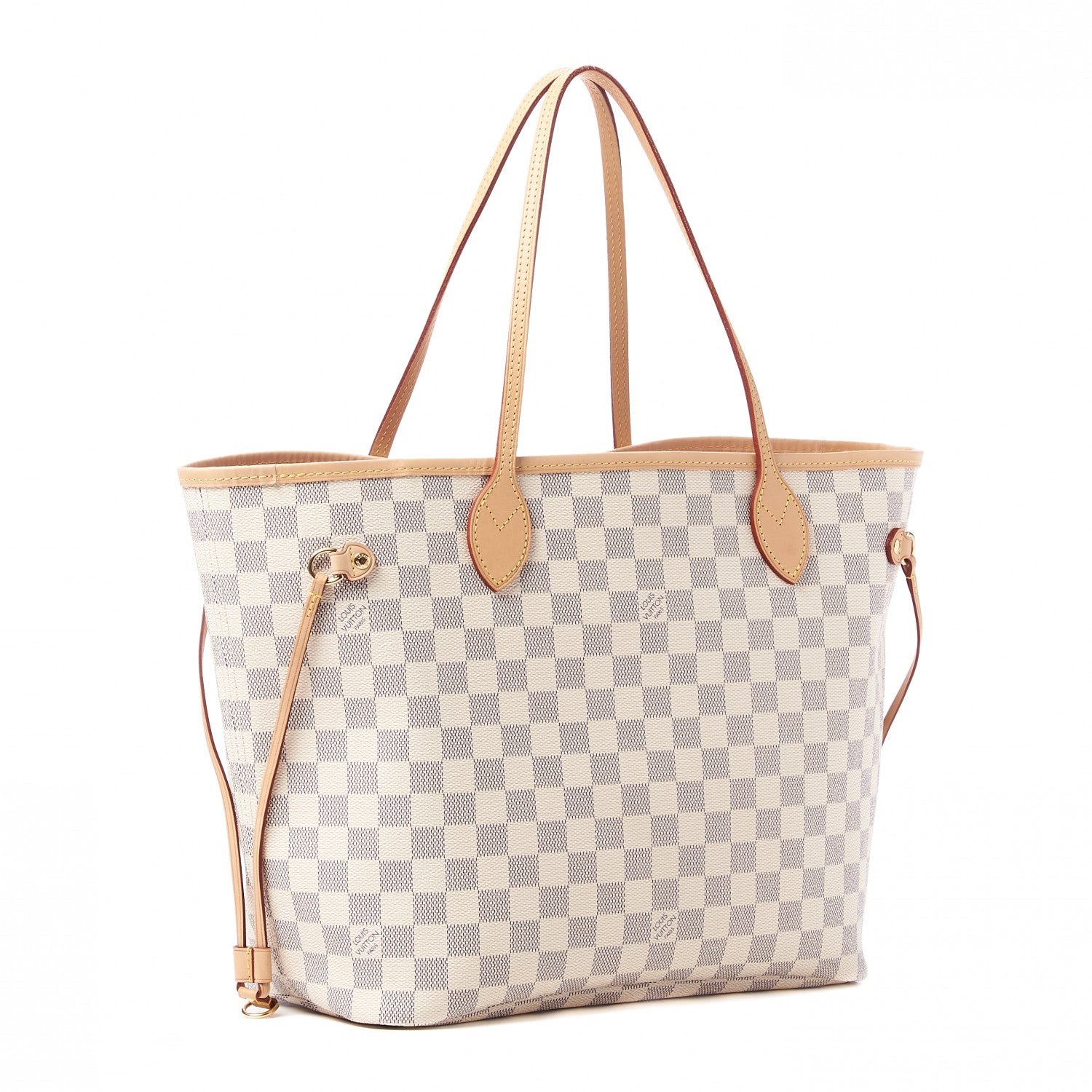 Louis Vuitton Damier Azur Neo Neverfull MM Rose Ballerine 4 of 9