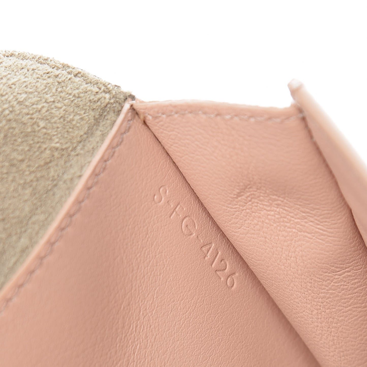 Calfskin Large Multifunction Strap Wallet Taupe