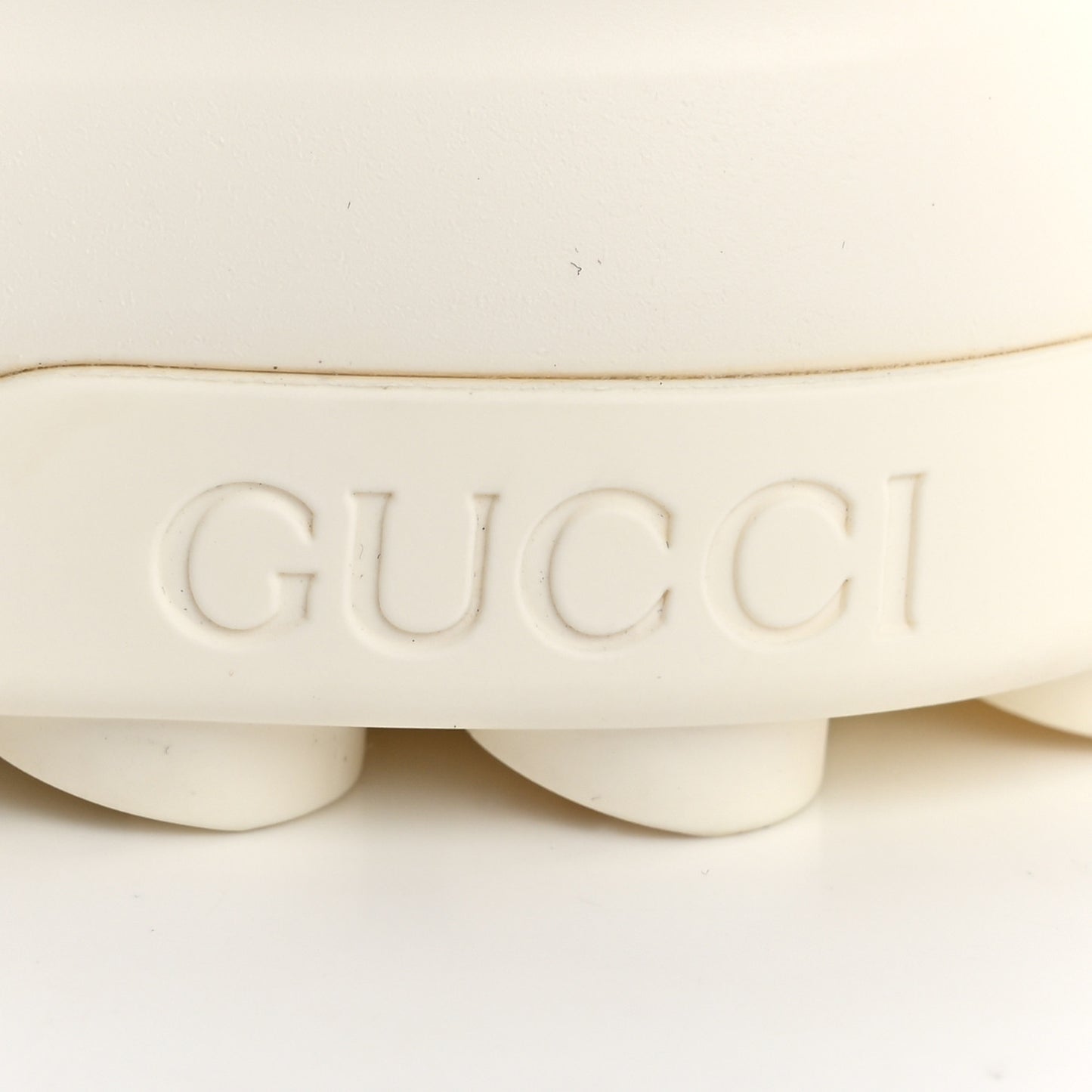 GG Monogram Womens 1977 Tennis Platform 52mm Sneakers 35 Great White Mystic White