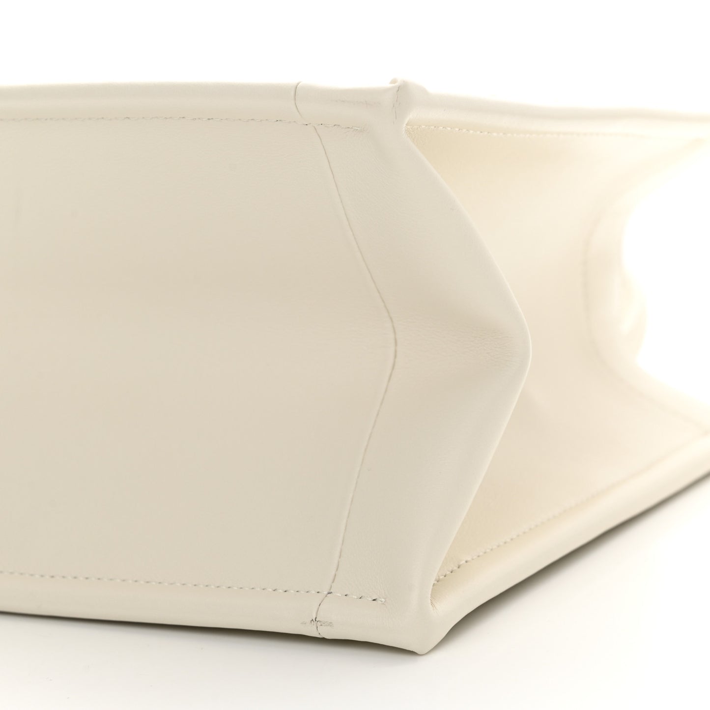 Calfskin Macro Cannage Small Book Tote Latte