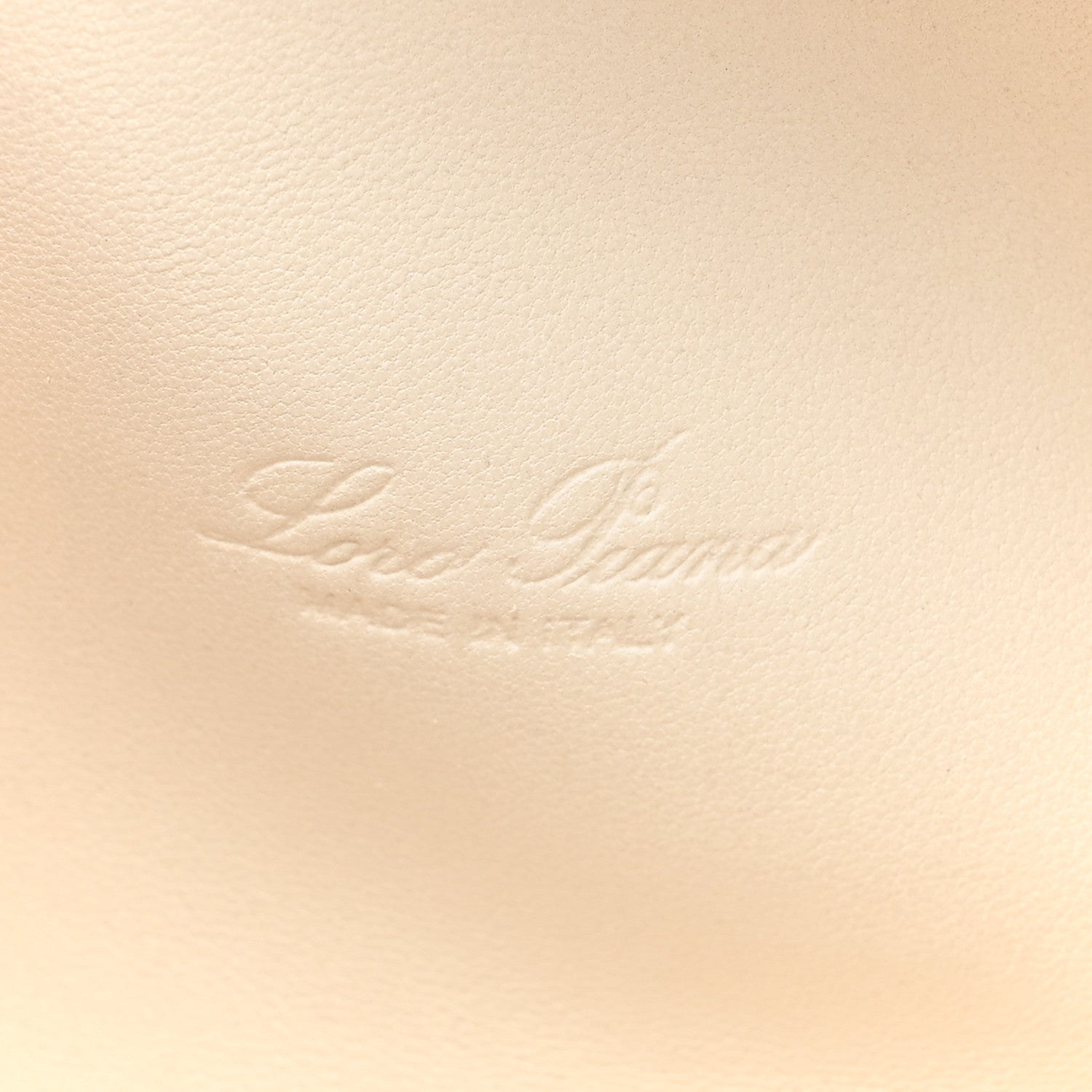 Loro Piana Grained Calfskin L19 Extra Pocket Pouch Whisper White 6 of 13