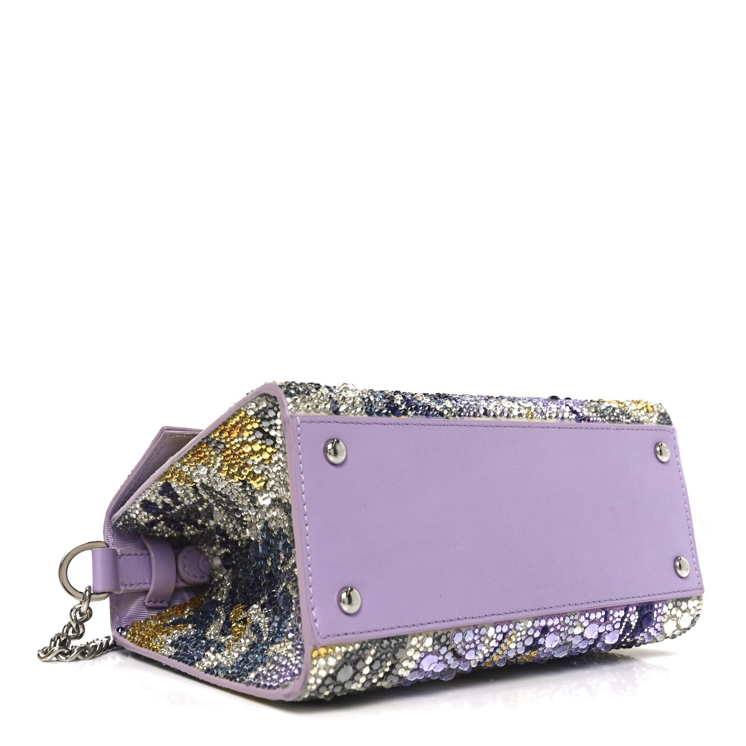 Valentino Garavani Crystal Embroidered Floral Mini Vsling Top Handle Bag Multicolor 4 of 10
