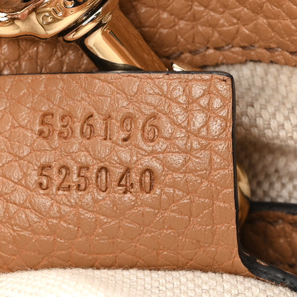 Gucci Pebbled Calfskin Medium Soho Chain Shoulder Bag Camelia 7 of 11